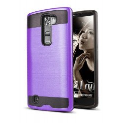 LG Tribute 5 K7 Iron Shield Hybrid Case (Purple)